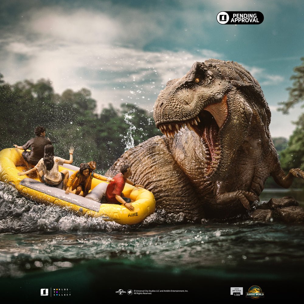 PRE-ORDER: Iron Studios Jurassic World: Rebirth T-Rex River Attack 1/20 Scale Art Scale Statue