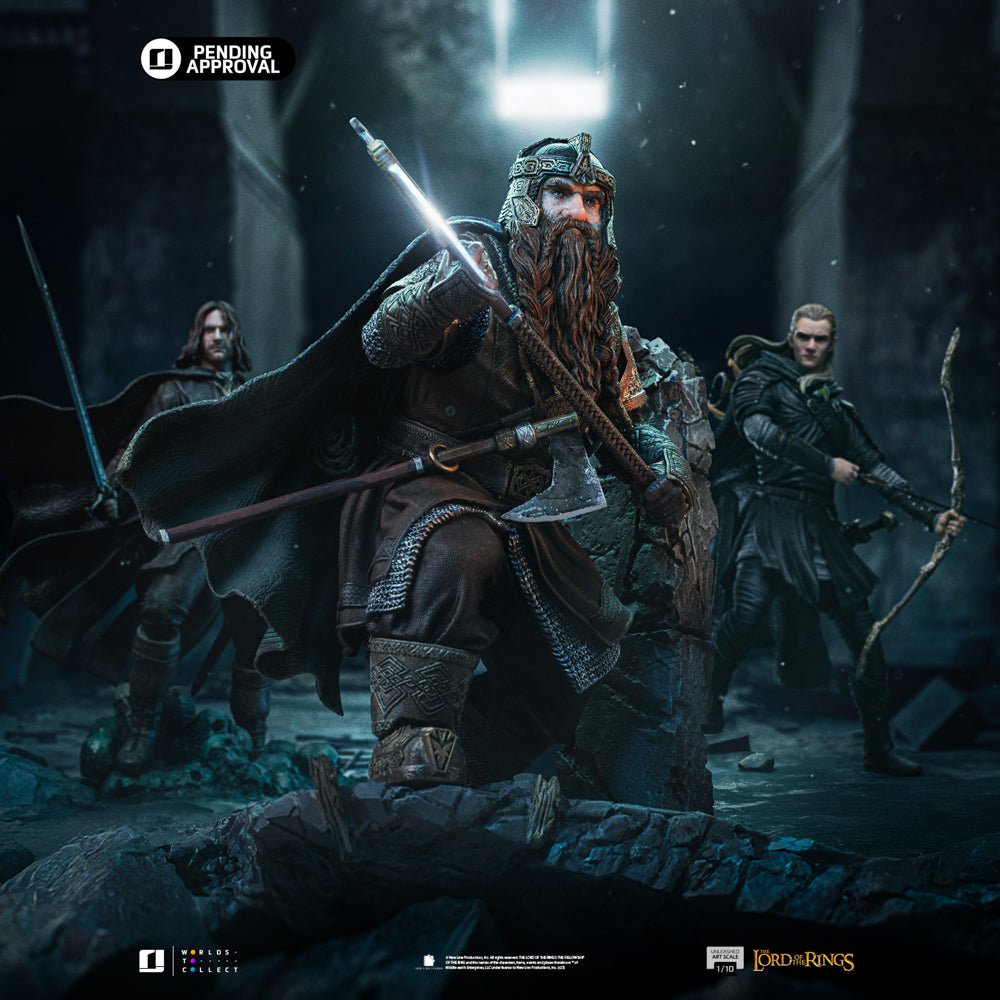 PRE-ORDER: Iron Studios Lord of the Rings: Gimli Unleashed Art Scale 1/10 Statue