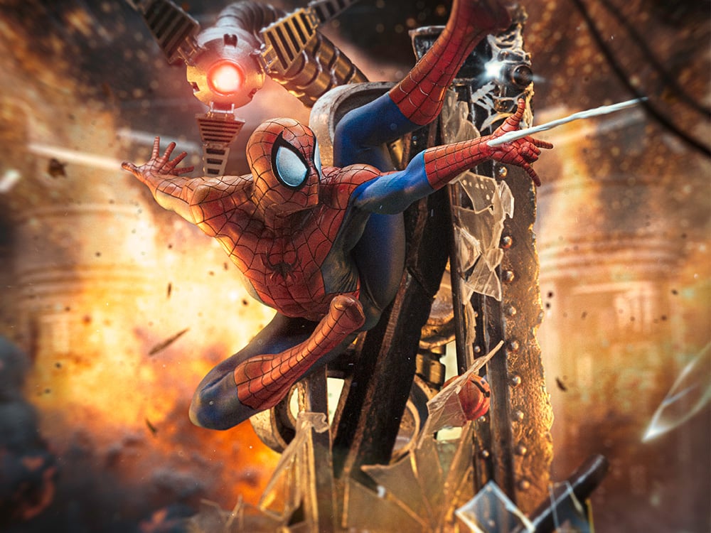 PRE-ORDER: Iron Studios Marvel Comics Spider-Man (10th Anniversary) Art Scale 1/10 Statue