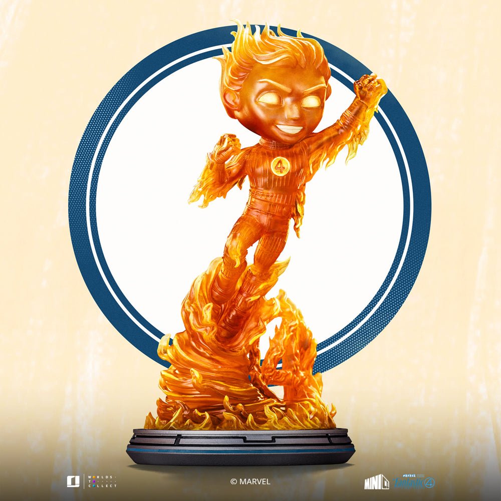 Iron Studios Marvel Fantastic Four: Human Torch MiniCo Statue