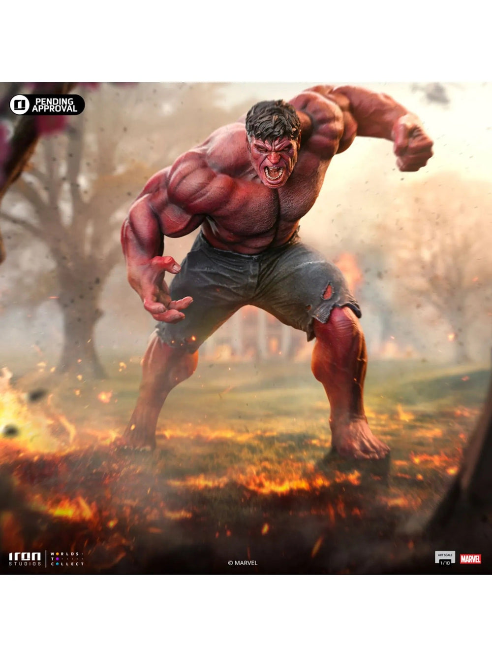 Iron Studios Marvel Studios Captain America: Brave New World Red Hulk 1/10 Art Scale Statue