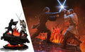 PRE-ORDER: Iron Studios Star Wars Episode III: Revenge of the Sith Anakin vs Obi-Wan Deluxe 1/10 Scale Statue