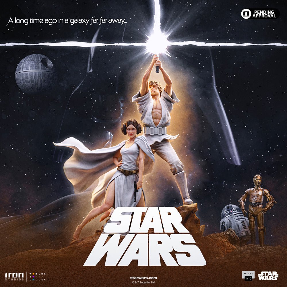 Iron Studios Star Wars Luke & Leia Deluxe Art Scale 1/10 Statue