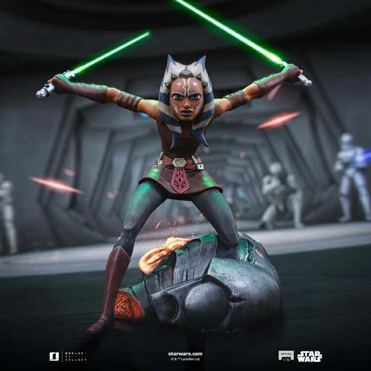 PRE-ORDER: Iron Studios Star Wars: The Clone Wars Ahsoka Tano Art Scale 1/10 Statue