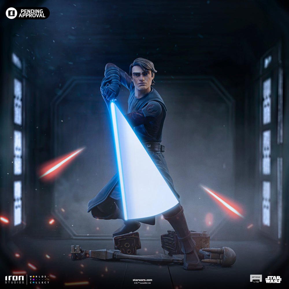 PRE-ORDER: Iron Studios Star Wars the Clone Wars Anakin Skywalker Art Scale 1/10 Statue