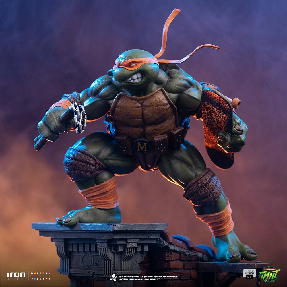 PRE-ORDER: Iron Studios Teenage Mutant Ninja Turtles Michelangelo Unleashed Art Scale 1/10 Statue
