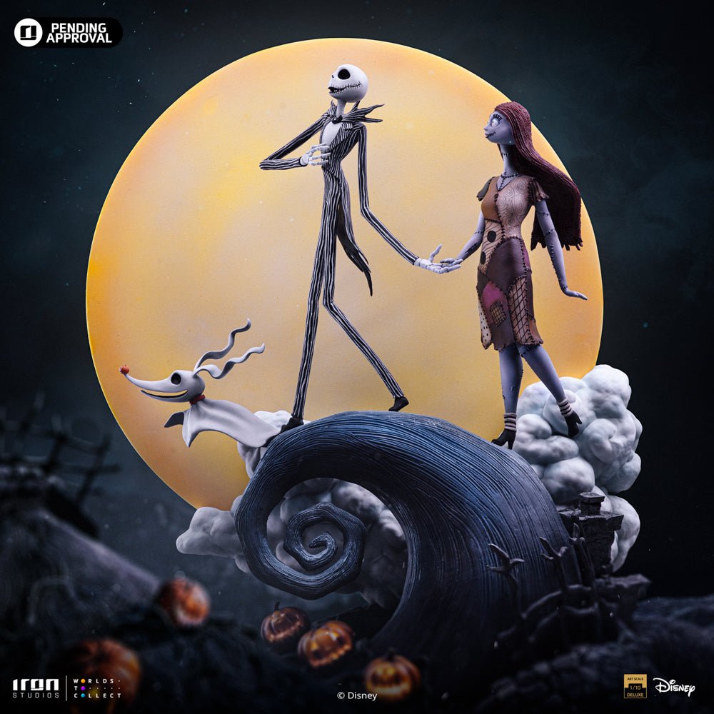 PRE-ORDER: Iron Studios The Nightmare Before Christmas Jack and Sally Deluxe 1/10 Art Scale Statue