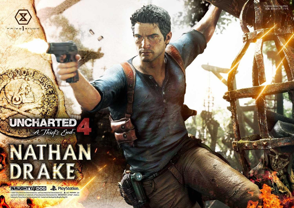 PRE-ORDER: Prime 1 Studio Ultimate Premium Masterline Uncharted 4: A Thief's End Nathan Drake DX Bonus Version 1/4 Scale Statue