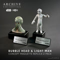 Regal Robot Star Wars Archive Light Man & Bubble Head Concept Maquette Replica 2-pack – Numbered Edition
