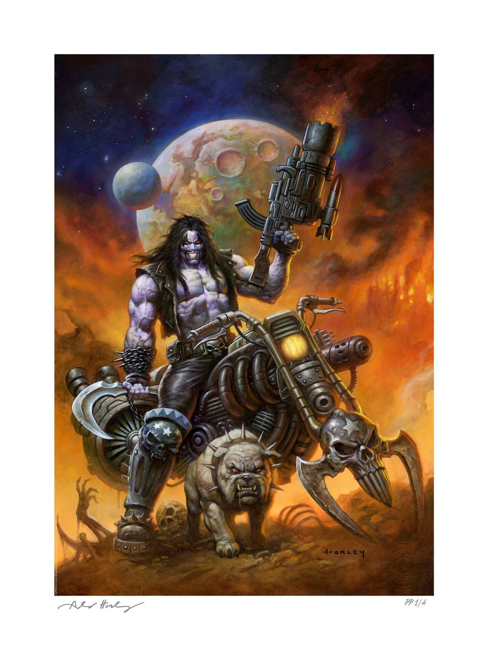 PRE-ORDER: Sideshow Collectibles DC Comics Lobo: The Main Man Art Print by Alex Horley - Limited Edition of 200