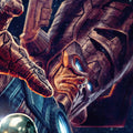 Sideshow Collectibles Galactus and the Silver Surfer (24" H x 18" W) Art Print by artist Lee Bermejo Limited Edition of 250