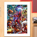Sideshow Collectibles Marvel Comics Magneto: Master of Magnetism (24" H x 18" W) Art Print by artist Felipe Massafera Limited Edition of 200