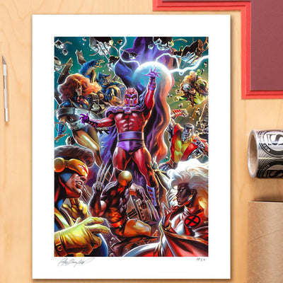 Sideshow Collectibles Marvel Comics Magneto: Master of Magnetism (24" H x 18" W) Art Print by artist Felipe Massafera Limited Edition of 200