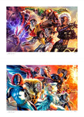 Sideshow Collectibles Marvel Comics: The X-Men & The Brotherhood of Mutants (18" H x 26" W) Art Print Set by artist Felipe Massafera Limited Edition of 300