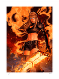 Sideshow Collectibles Marvel Comics: X-Men Magik (24" H x 16" W) Art Print by artist Ivan Talavera Limited Edition of 150