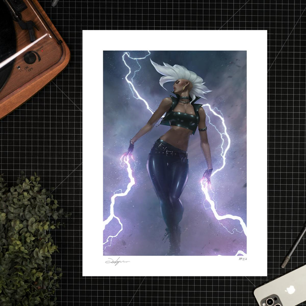 Sideshow Collectibles Marvel Comics: X-Men Storm: A New Look (24" H x 18" W) Art Print by artist Jeehyung Lee Limited Edition of 150