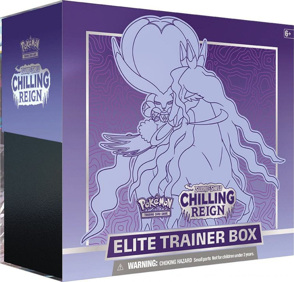 Pokemon TCG Sword & Shield Chilling Reign Elite Trainer Box Shadow Rider Calyrex
