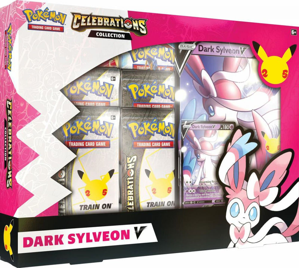 Pokémon TCG: Celebrations V Box - Dark Sylveon V (25th Anniversary)