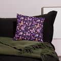 Purple Paisley Butterflies Pillow
