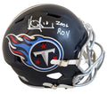 Titans Vince Young "2006 ROY" Signed Full Size Speed Rep Helmet W/ Case BAS Wit