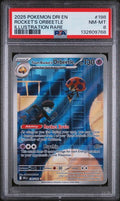 2025 POKEMON DRI EN-DESTINED RIVALS ROCKET'S ORBEETLE ILLUSTRATION RARE #198 PSA 8