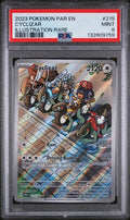 2023 POKEMON PAR EN-PARADOX RIFT CYCLIZAR ILLUSTRATION RARE #215 PSA 9