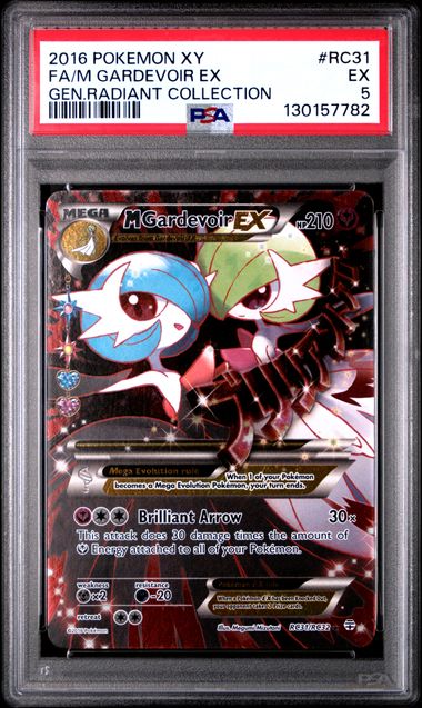 2016 POKEMON XY GENERATIONS RADIANT COLLECTION FA/M GARDEVOIR EX GEN.RADIANT COLLECTION #RC31 PSA 5