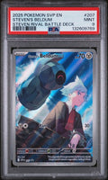 2025 POKEMON SVP EN-SV BLACK STAR PROMO STEVEN'S BELDUM STEVEN RIVAL BATTLE DECK #207 PSA 9