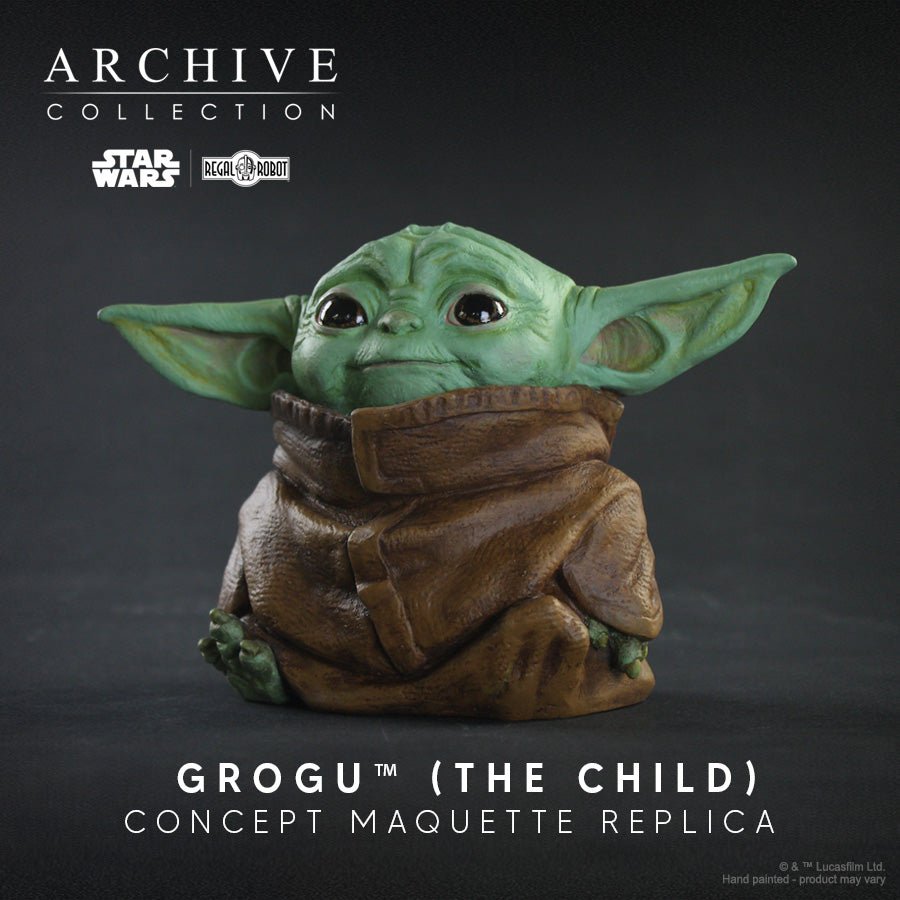 Regal Robot Star Wars The Mandalorian Grogu (The Child) Concept Maquette Dual Signature Edition