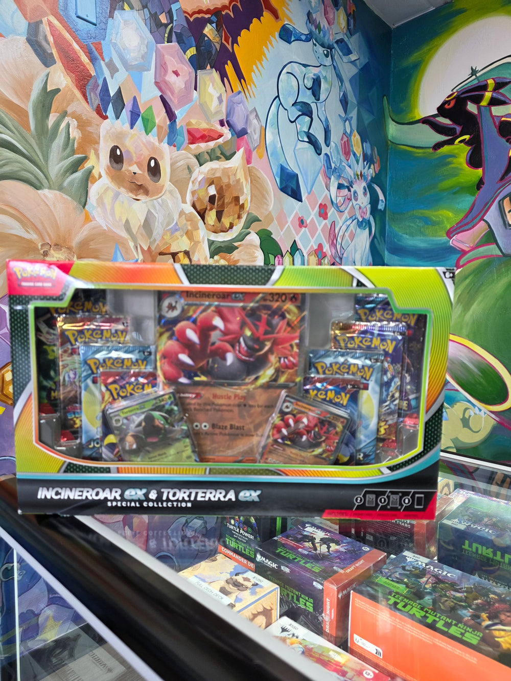 Pokemon incineroar ex & torterra ex special collection box