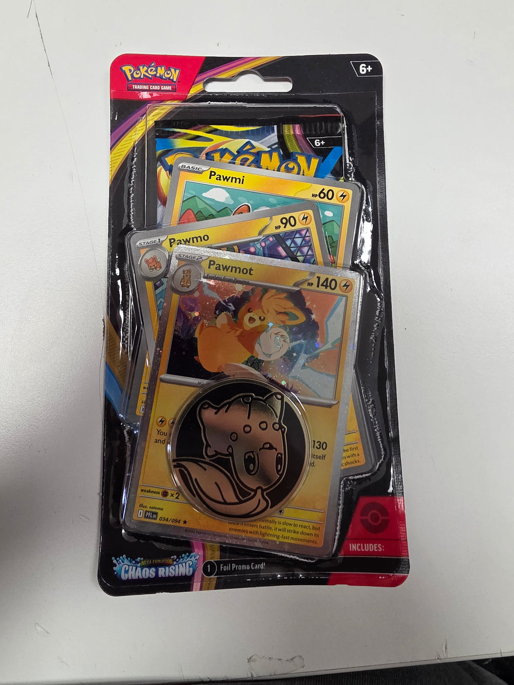 Pokemon Chaos Rising 1 pack blister (three promos)