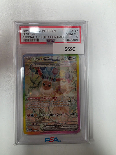 Pokemon Eevee Prismatic Evolution 167/131 PSA 10