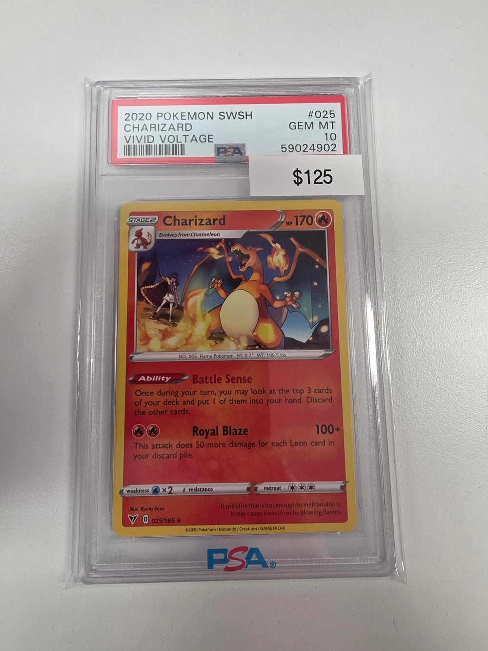 Pokemon Charizard 025/185 PSA 10