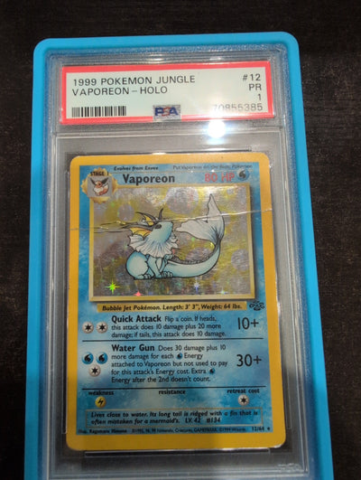 Pokemon: PSA 1 Vaporeon Jungle Holo