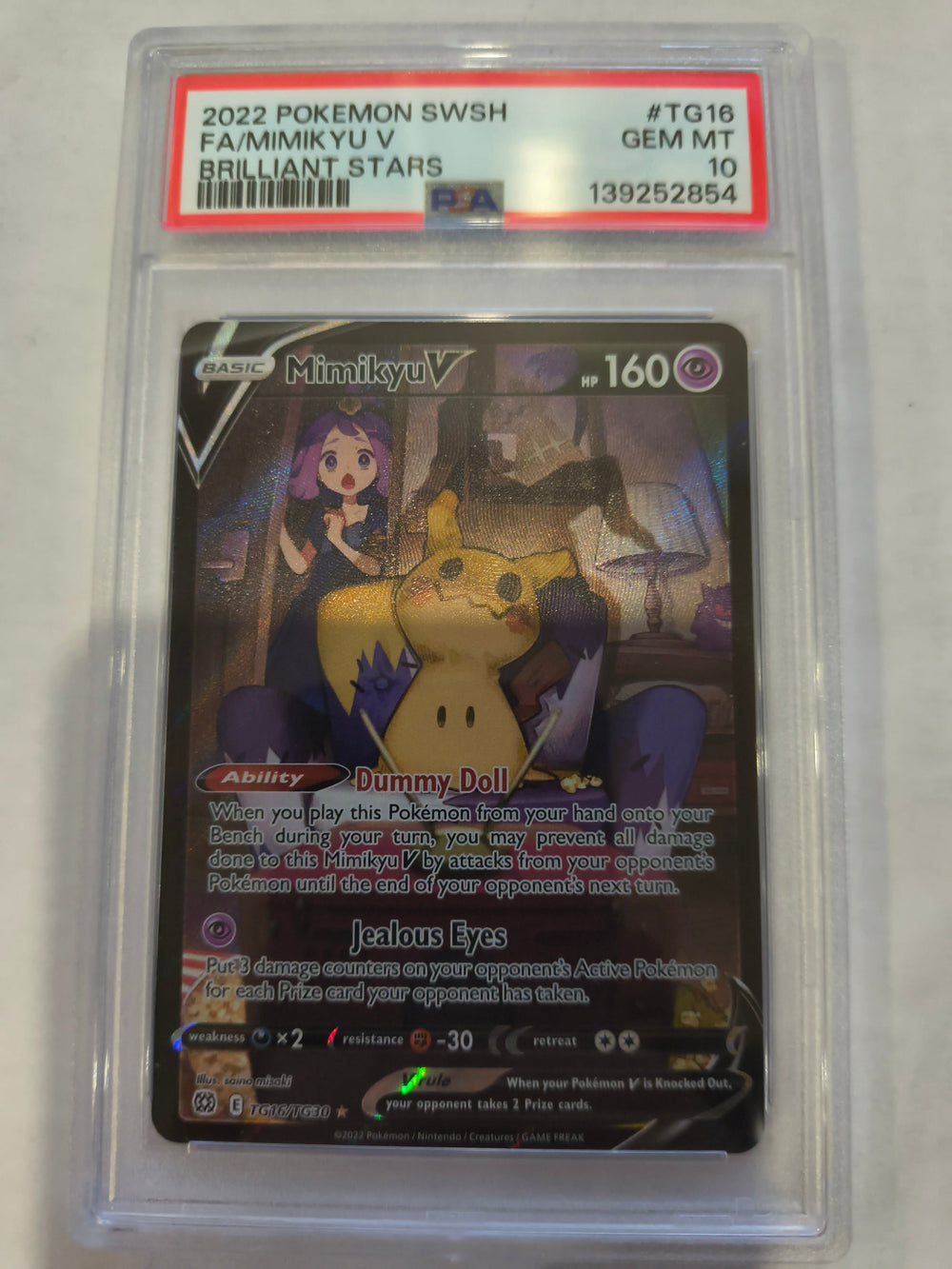 Pokemon: PSA 10 Full Art Minikyu V