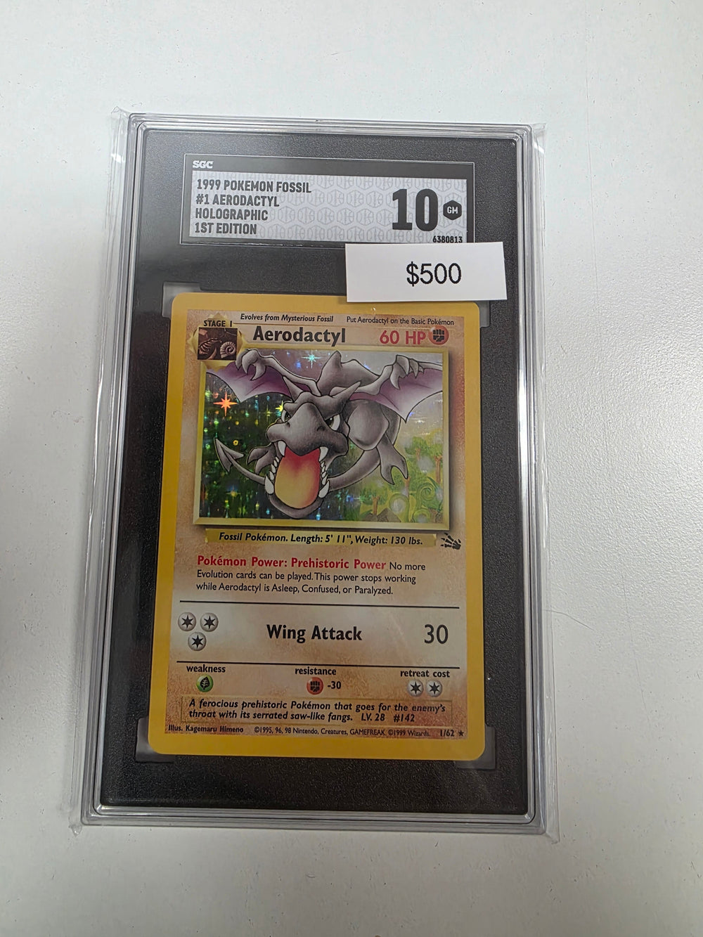 Pokemon Aerodactyl 1/62 SGC 10 error