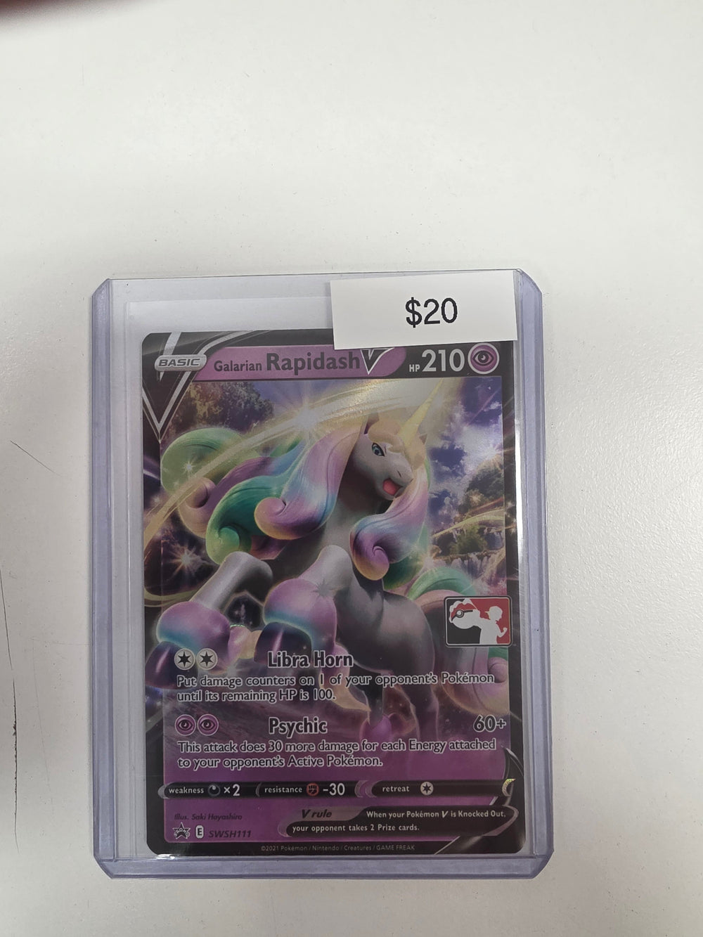 Pokemon Galarian Rapidash V swsh111