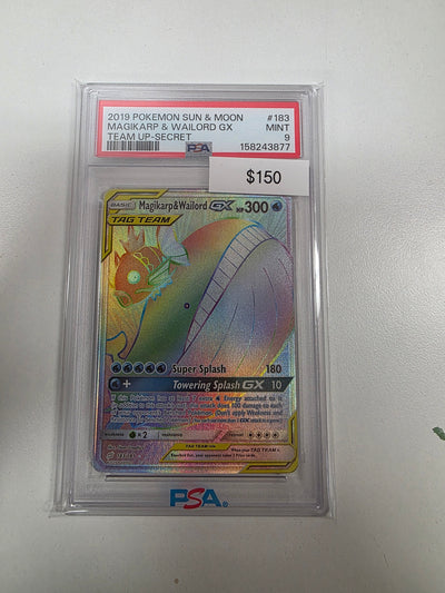 Pokemon Magikarp & Wailord GX 183/181 PSA 9