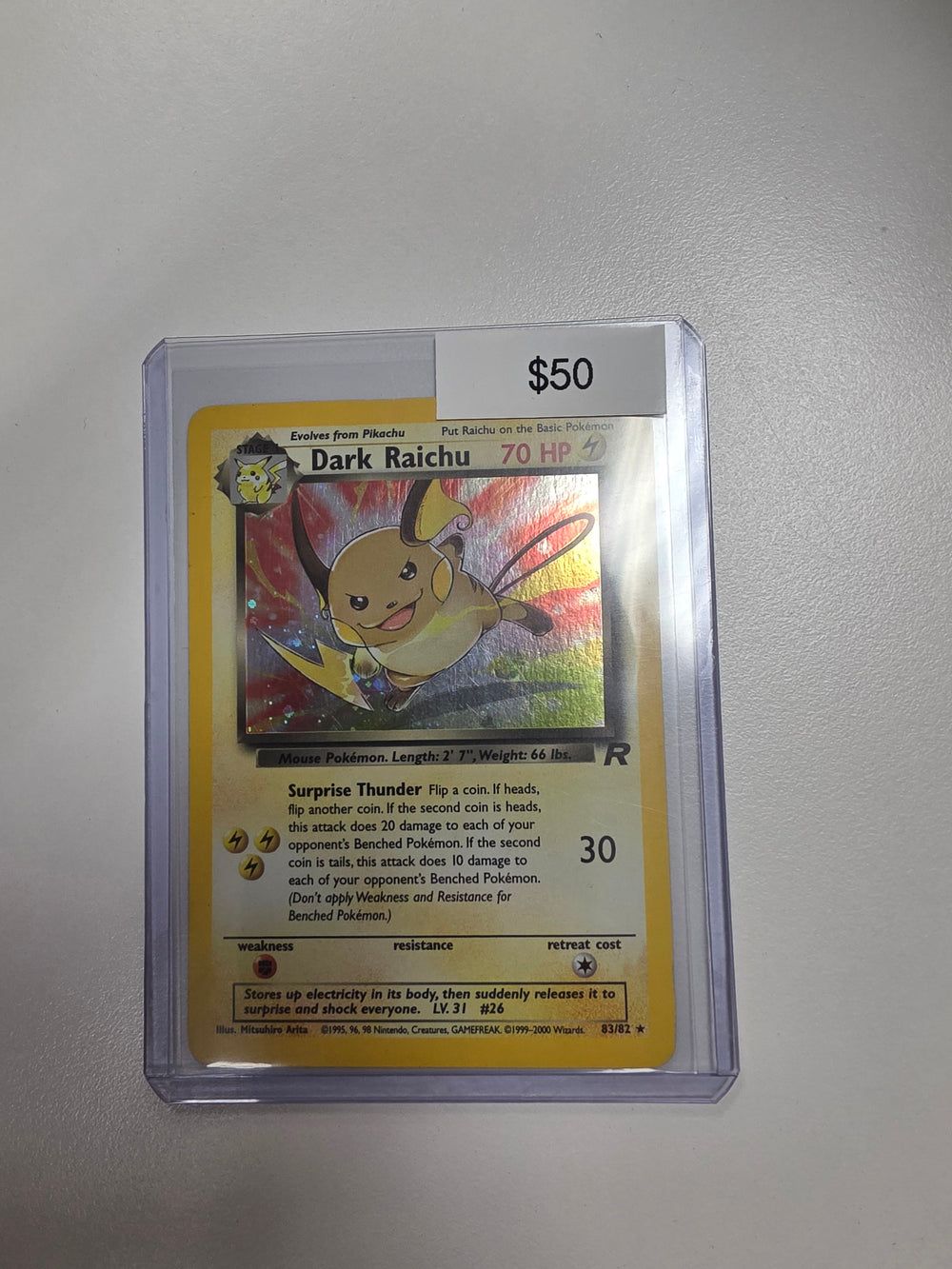 Pokemon Dark Raichu 83/82 LP