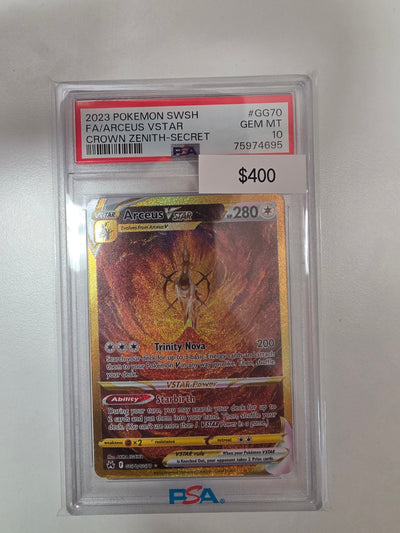 Pokemon Arceus Vstar PSA 10 GG70/GG70