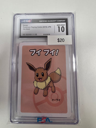 Pokemon Eevee playing card CGC 10