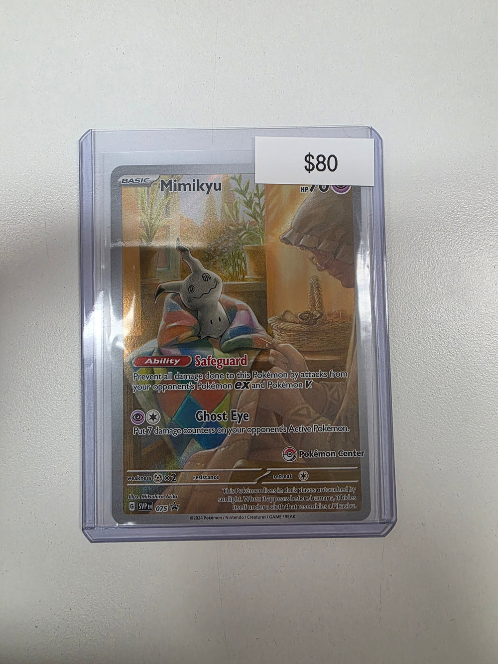 Pokemon Mimikyu Pokémon Center promo 075