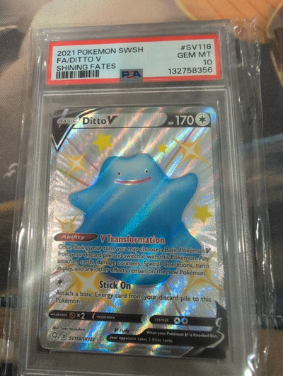 Pokemon: PSA 10 Ditto V Shining Fates