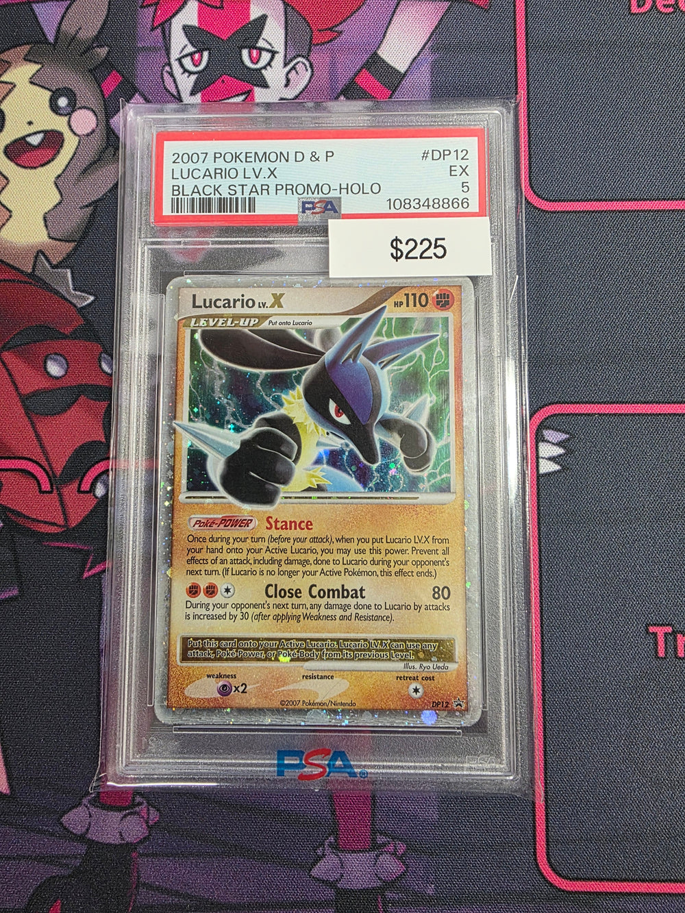 Pokemon Lucario LV x dp12 PSA 5