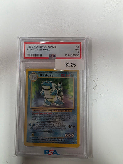 Pokemon Blastoise Holo 2/102 PSA 7