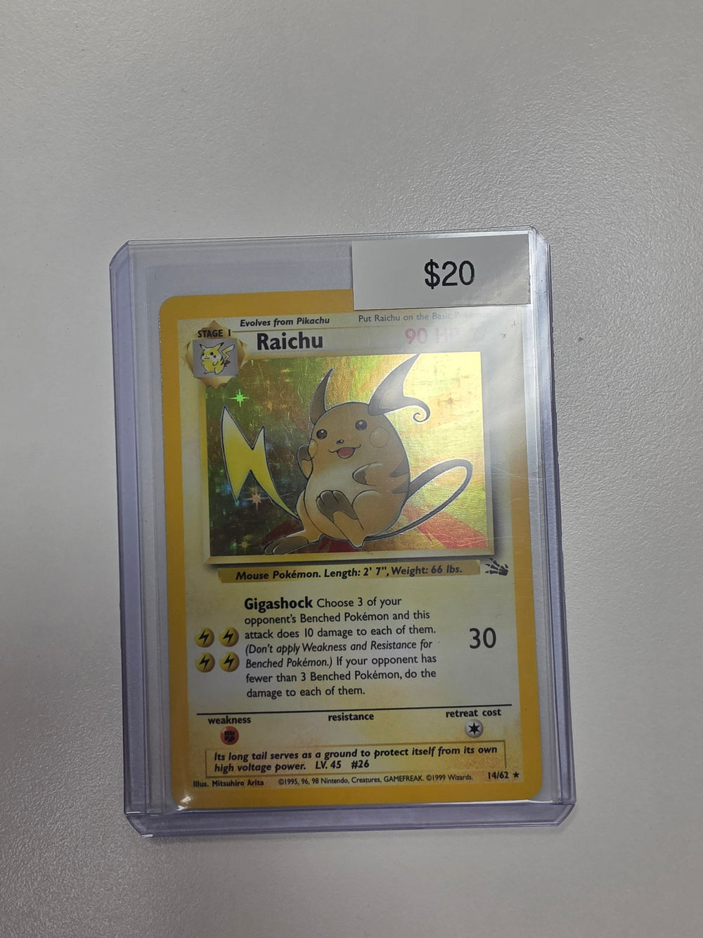 Pokemon Raichu 14/62 LP