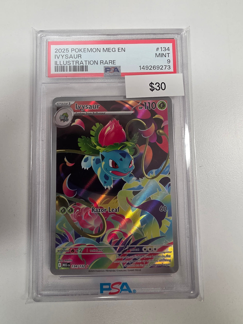 Pokemon Ivysaur 134/132 PSA 9