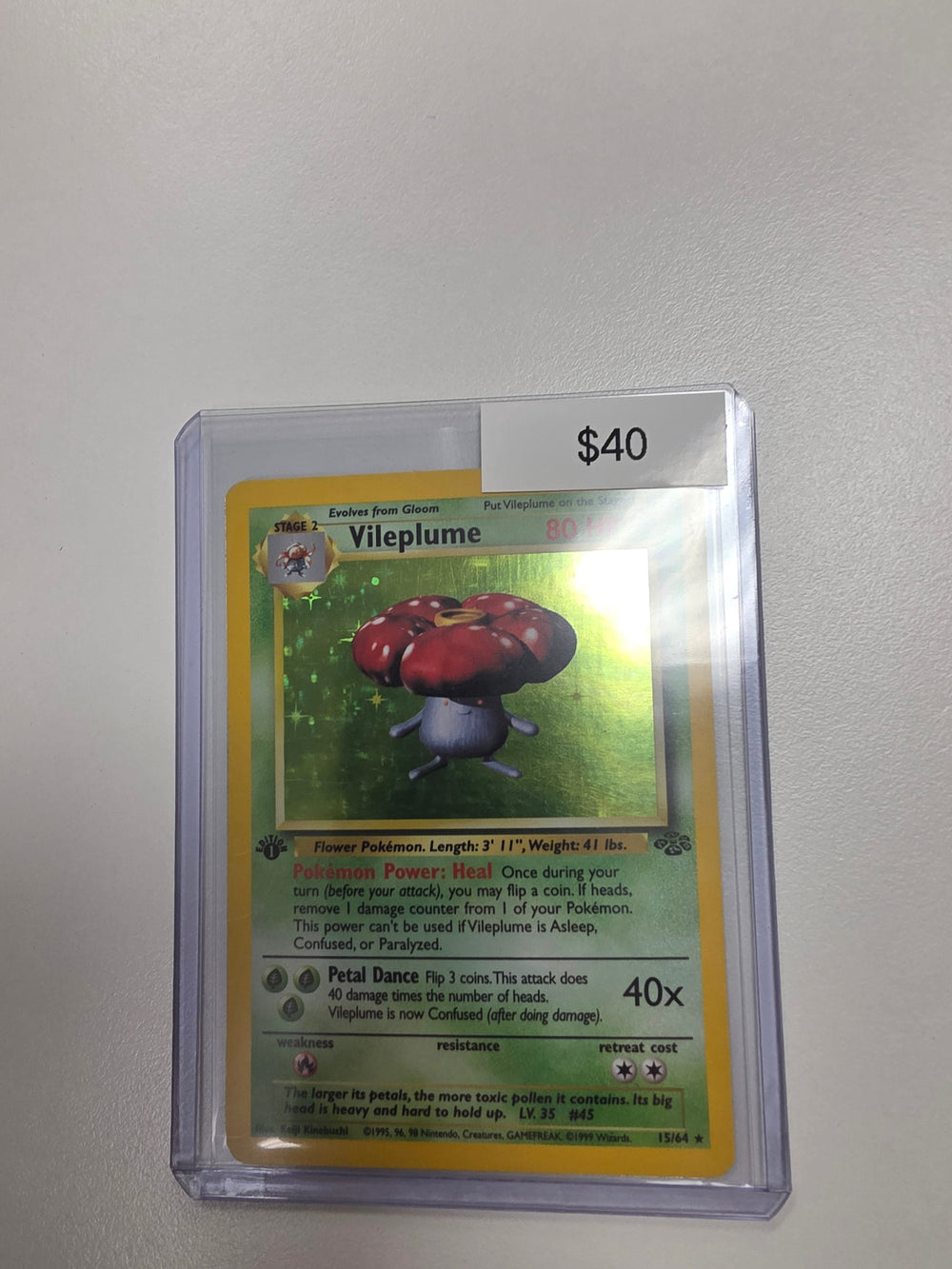 Pokemon Vileplume 1st Ed 15/64 LP