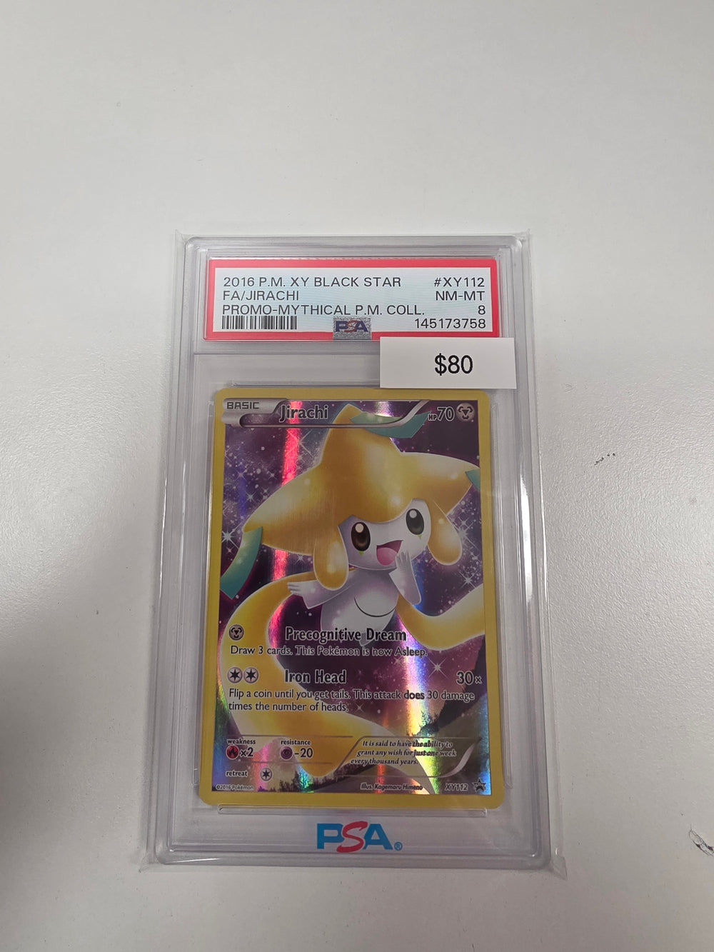 Pokemon Jirachi XY112 PSA 8