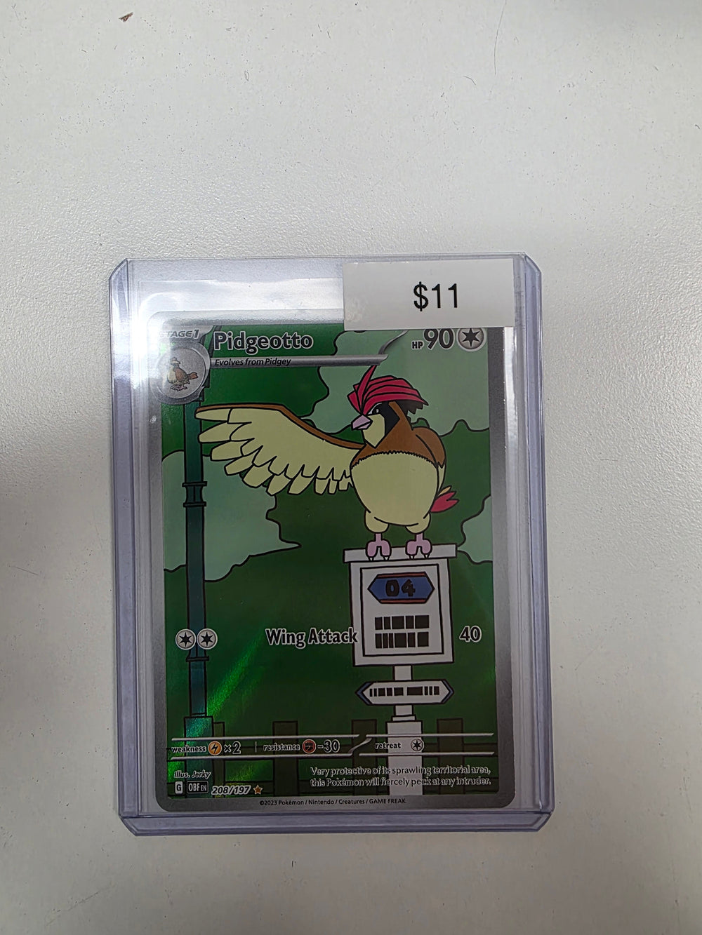 Pokemon pidgeotto 208/197